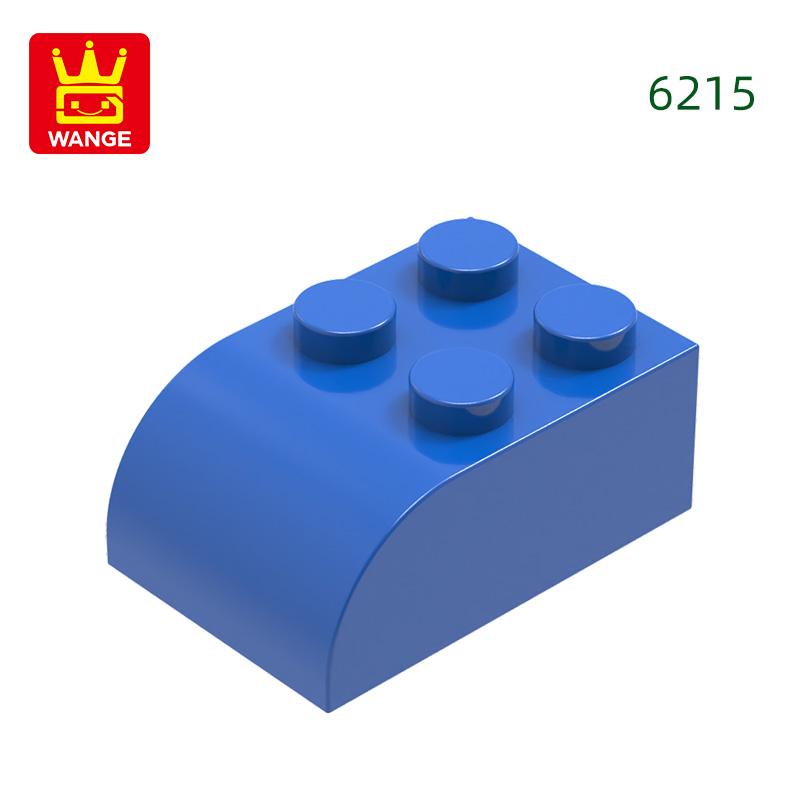 Нетоксичные 60 шт./лот 6215 2x3 Изогнутые строительные блоки Аксессуары Moc Совместимые с классическими кубиками Детские игрушки Конструктор Подарочная коробка