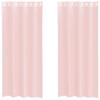 VidaXL Rideaux en voile avec œillets 2 pcs rose clair 140x245 cm, rideau en filet, rideau transparent, voile de fenêtre, 4102086