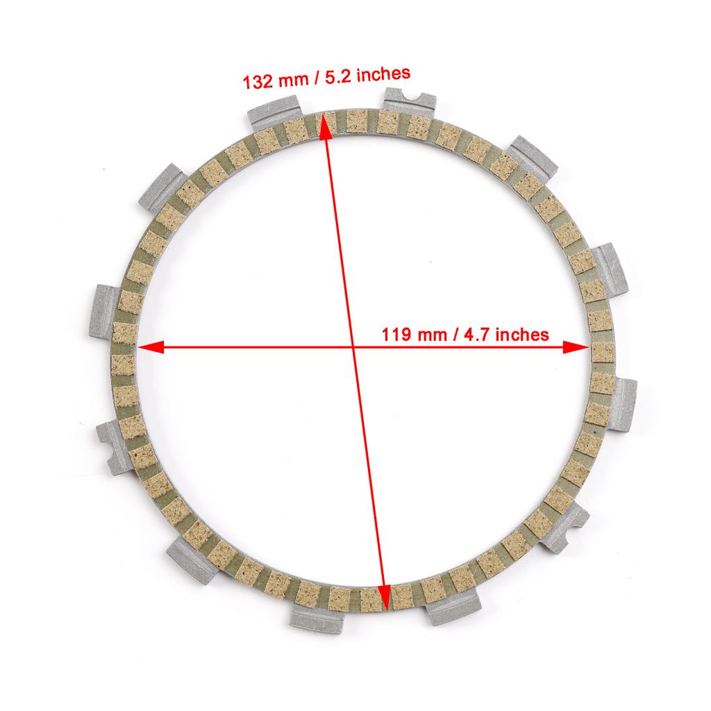 Clutch Friction Plate Kit for Suzuki GSXR600 GSXR750 K6/K7 2006-2007 21441-36F30