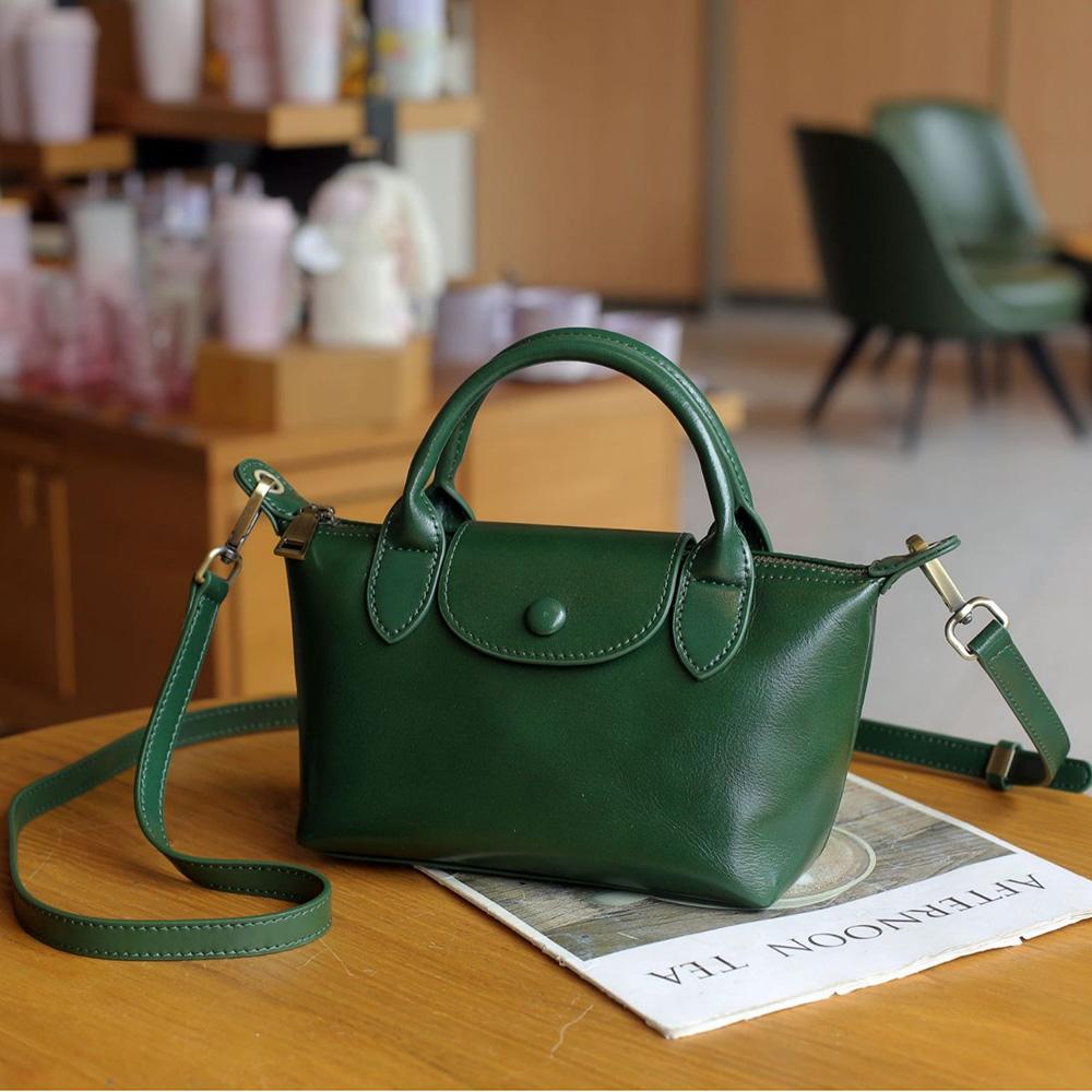 Мини-женские сумки из натуральной кожи на ремне, кошелек из коровьей кожи, сумка через плечо, винтажная маленькая сумка, сумки для пельменей