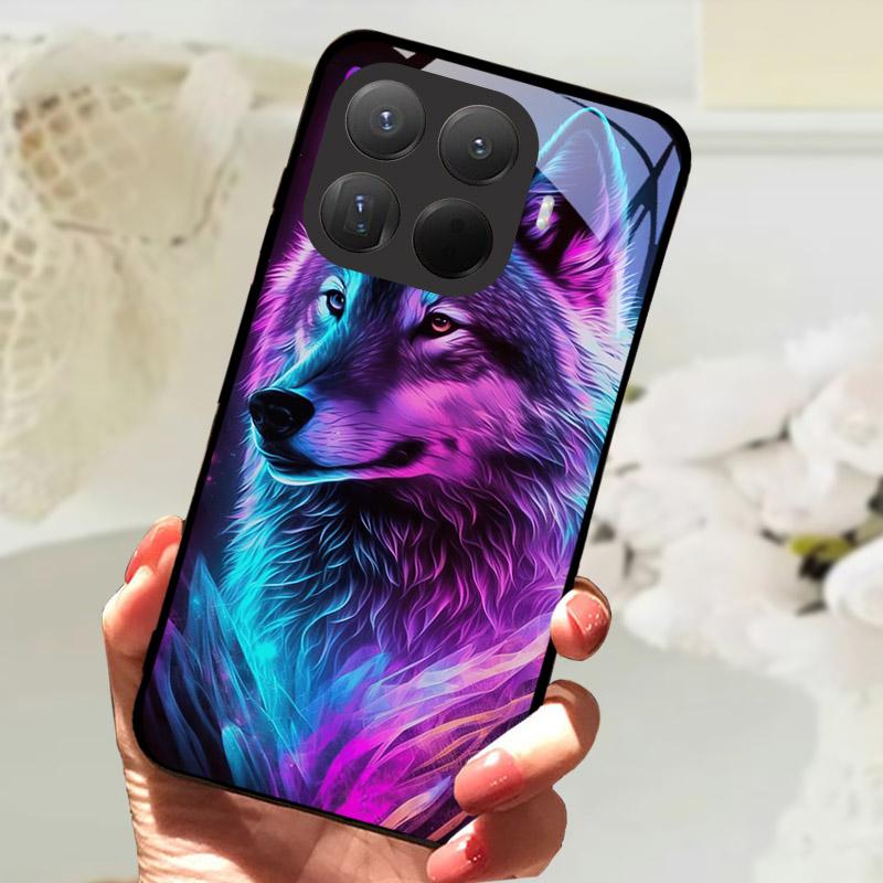Чехол для Xiaomi 15T Pro Модный Закаленное Стекло Задняя Крышка Телефона Для Xiaomi 15TPro 15 T Xiaomi15T Защитный Чехол Fundas Coque