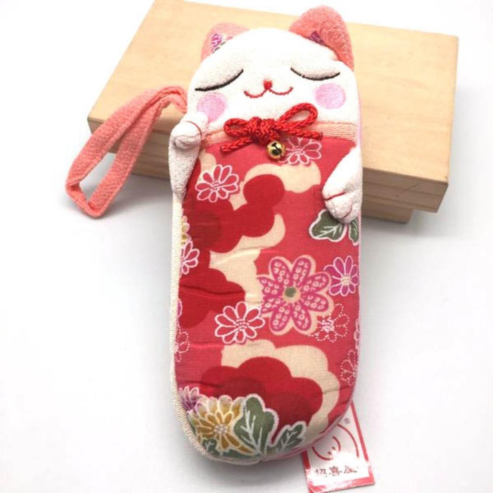 Сумка для очков Lucky Eyewear Мягкий чехол для очков Мешочек для солнцезащитных очков Кот удачи Футляр для очков