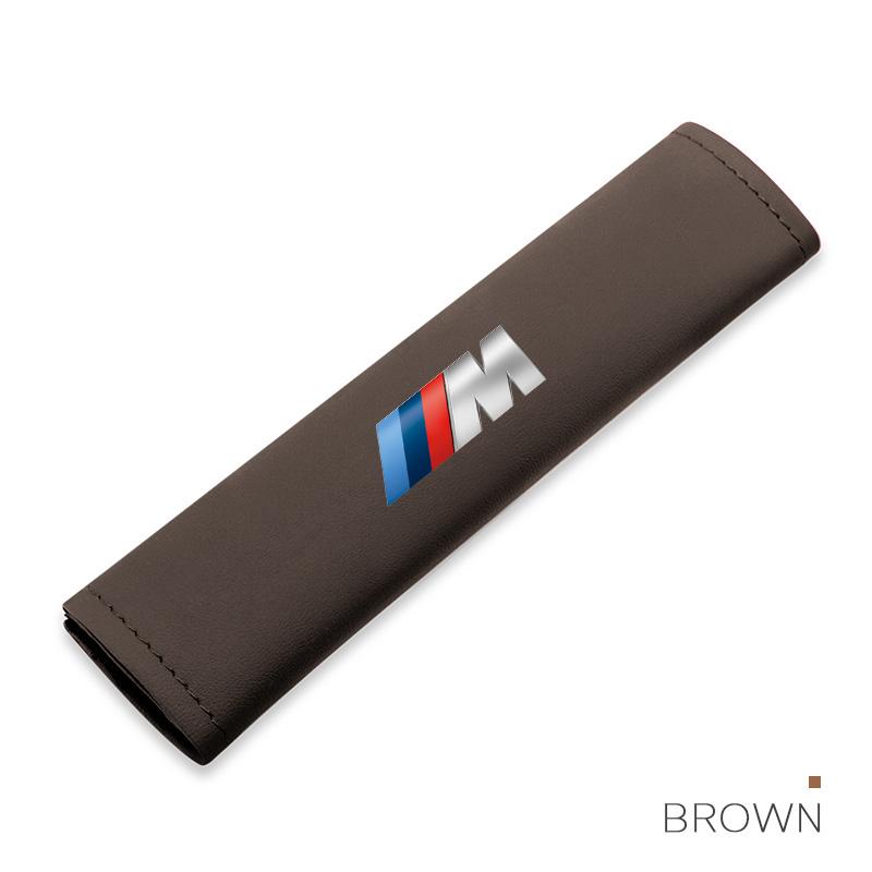BBLB5 PU Leather Car Seat Belt Shoulder Pad Protective Cover For BMW M3 M4 M5 G42 G30 G20 E39 E36 E87 E53 F44 F07 F34 G15 G16 G23 G22