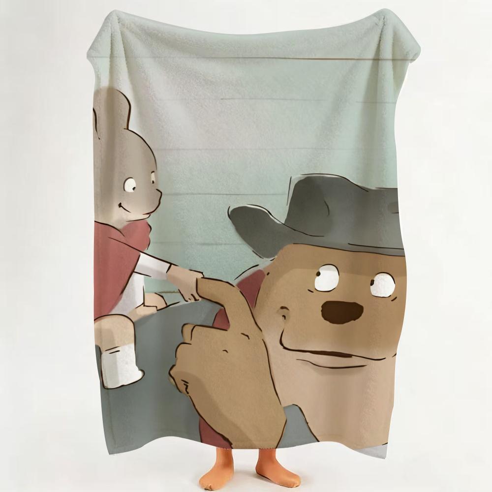 Movie E Ernest C Celestine Throw Flannel Throw Blanket Suitable for Sofa,Living Room,Bedroom