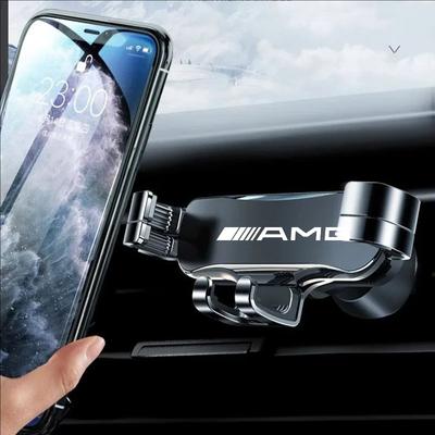 Для Mercedes Benz AMG Smart W205 C300 W203 W206 W108 W124 W126 W140 W1 Сплав цинка Автомобильный стайлинг Держатель для телефона Крепление на вентиляционное отверстие Зажим UH4