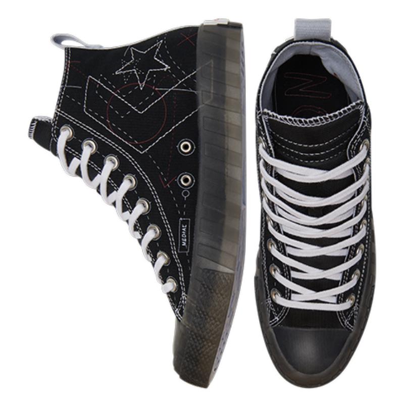 Converse Удобные Универсальные Высокие Эспадрильи Унисекс Черные