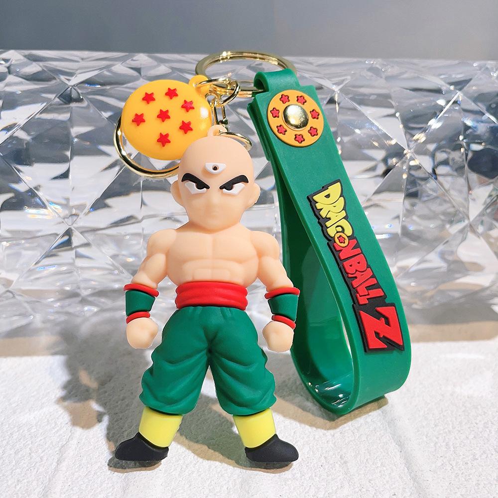 Брелок Dragon Ball Z Аниме Супер Сайян Гоку Фигурка Милый Брелок Подвеска на Сумку Украшение для Машины Аксессуары для Ключей Детская Игрушка Рождественские Подарки