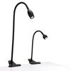 Flexible Gooseneck Clip-on Table Lamp Adjustable Spotlight Reading Light LED Desk Lamp Headboards