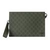 Gucci Маленькая клатч-сумка из ткани с покрытием с монограммой GG Мужская клатч-сумка Лесно-зеленый 768255-FAFBE-8491