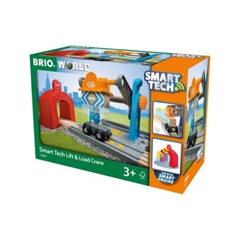BRIO BRIO WORLD Умный Технологичный Кран Подъемный и Загрузочный 33827 Дерево 33827