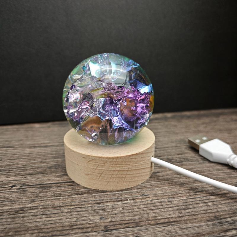 Красочные ледяные цветочные стеклянные украшения: Фантастические ледяные шарики-трещины для украшения и подарков