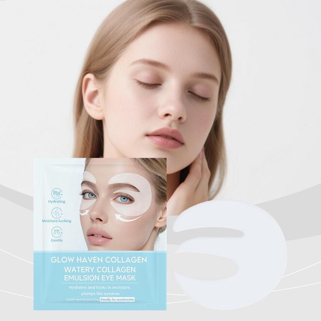Collagen Daily Hydrating Eye Mask - Moisturizes and Softens Eye Area, Portable & Convenient