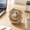 Portable USB Rechargeable Desktop Fan Small Personal Fan with Cute Dog Shape Design for Office Home Travel Use Quiet Operation