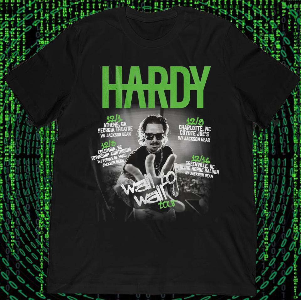 HARDY 2022 Концертный Тур Футболка Черная Все Размеры S ДО 4XL ХЛОПОК Унисекс Футболка