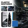Car Plastic Repair Agent Interior Protection Scratch Remover with Rag Sponge Plastic Parts Reconditioner Coating Kit for Automotive Plastic Repair