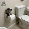 Skull Paper Towel Holder, Halloween Statue Figurine, Resin Craft Home Bathroom Decor Hanger