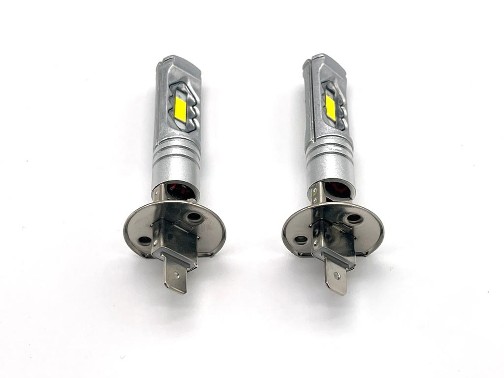 Bubulu LED H1 /24V Фара, Противотуманная фара, Лампа, Совместимая с техосмотром, Общего назначения, Высокая яркость, 55 Вт, 6000 К, Белый