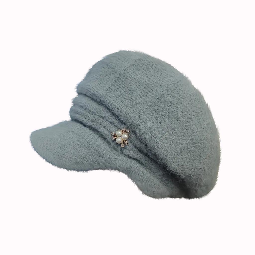 Зимняя шапка для пожилых людей, вязаная, повседневная, теплая, шерстяная шапка