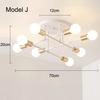 Nordic Minimalist Pendant Light Ceiling Lamp LED Chandelier Suitable for Bedrooms Living Rooms Black Gold Lighting Decoration