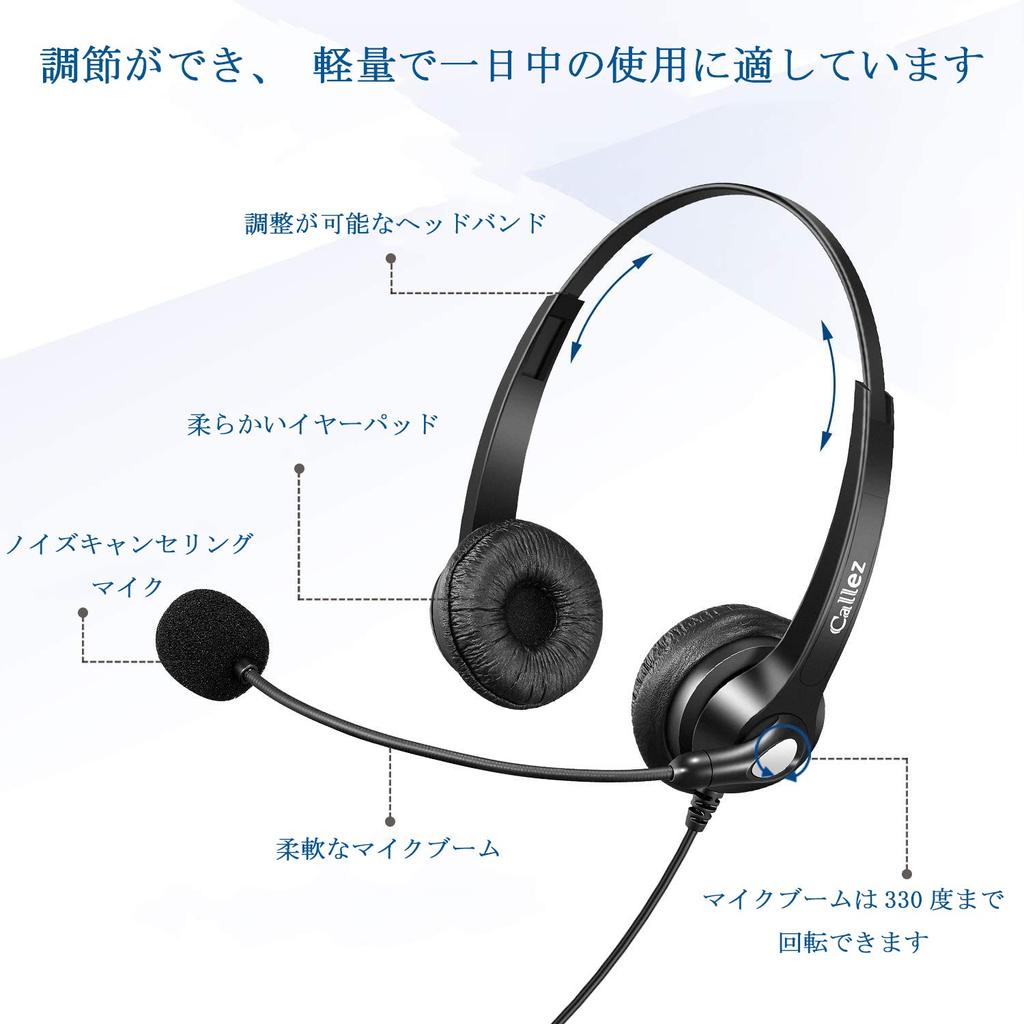 Headset USB with Noise Canceling Microphone and Audio Control Headphones for PC Suitable for Web Remote Call Telecommuting Clear Conversation Ultra