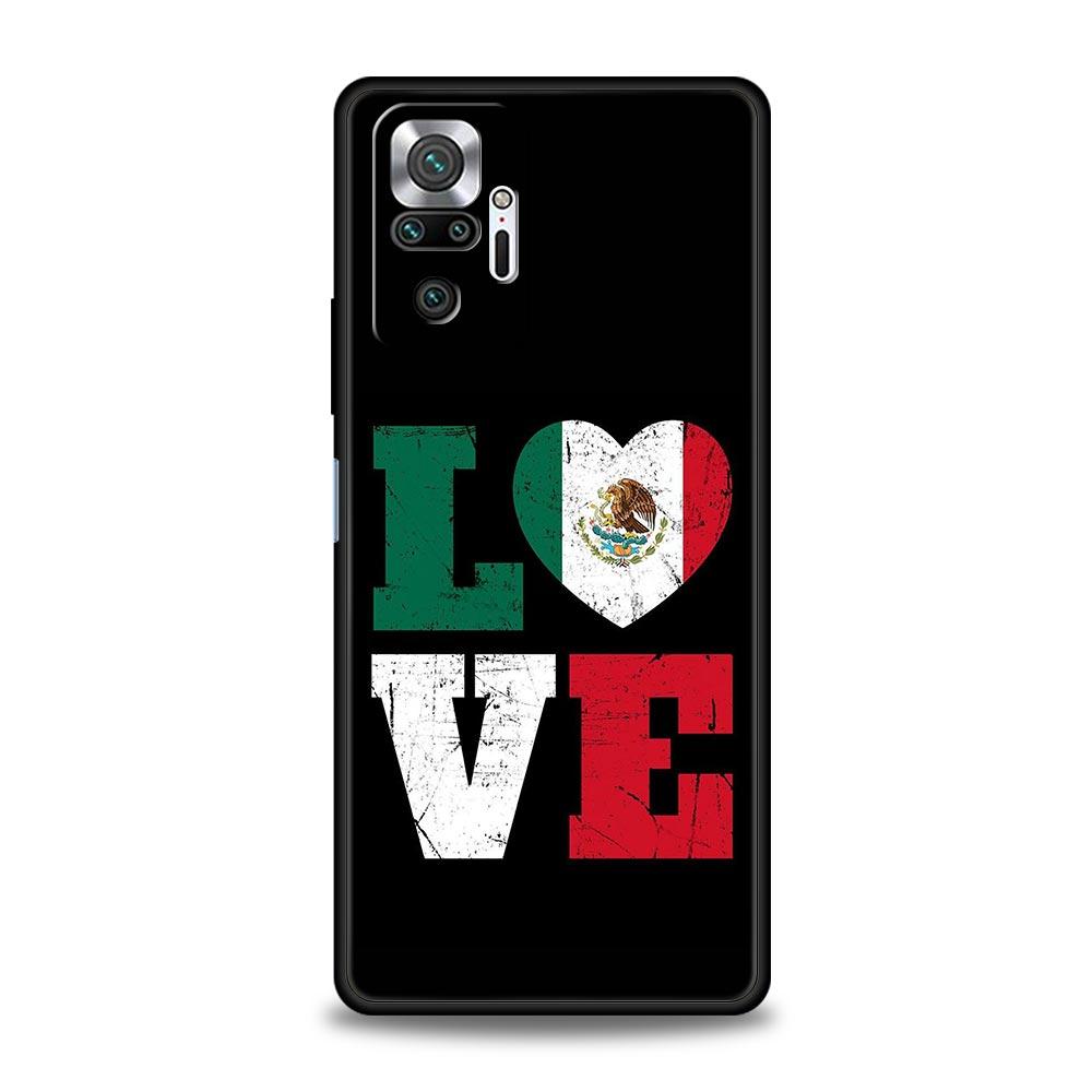 Чехол для телефона с флагом Мексики Для Xiaomi Redmi Note 14 13 12 Pro Plus 5G 9S 9 10 11 4G 14C 13C 12C 10C 9C 9A Мягкий чехол