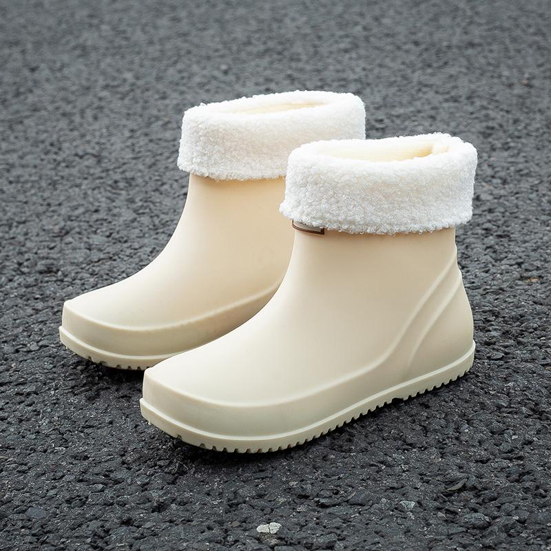 Женские высококачественные резиновые ботильоны, водонепроницаемые, дышащие, для лета и осени, с круглым носком из ПВХ