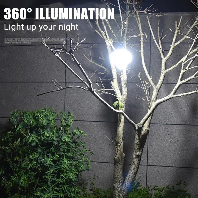 Солнечный складной футбольный фонарь Перезаряжаемая светодиодная лампа Уличный кемпинг Ночной рынок Торговая палатка Отключение электроэнергии Аварийное освещение Фонарик