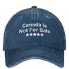 Canada Is Not For Sale Casual Baseball Cap Spring Trucker Hat SunProof Outdoor Snapback Cap Unisex Unisex Fitted Baseball Caps