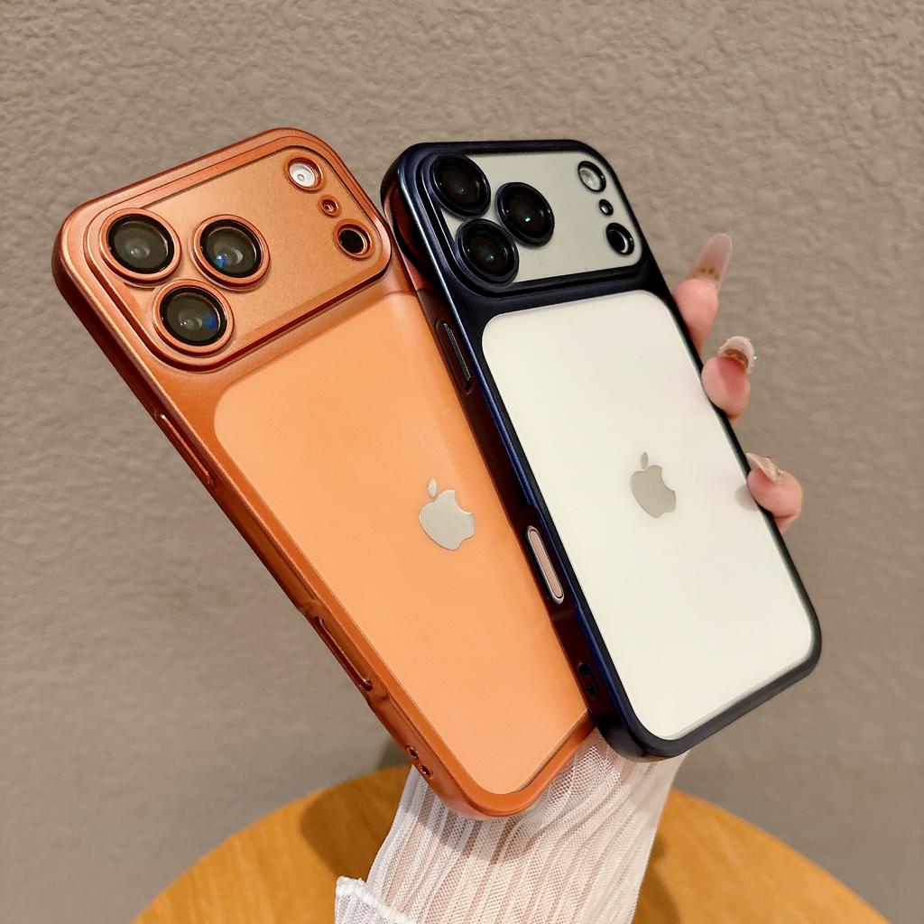 Матовый Frosted TPU Ударопрочный Чехол-бампер на весь корпус для iPhone 17 16 15 14Pro Max 17 Pro Air Мягкая Защита Камеры Ультратонкий Чехол