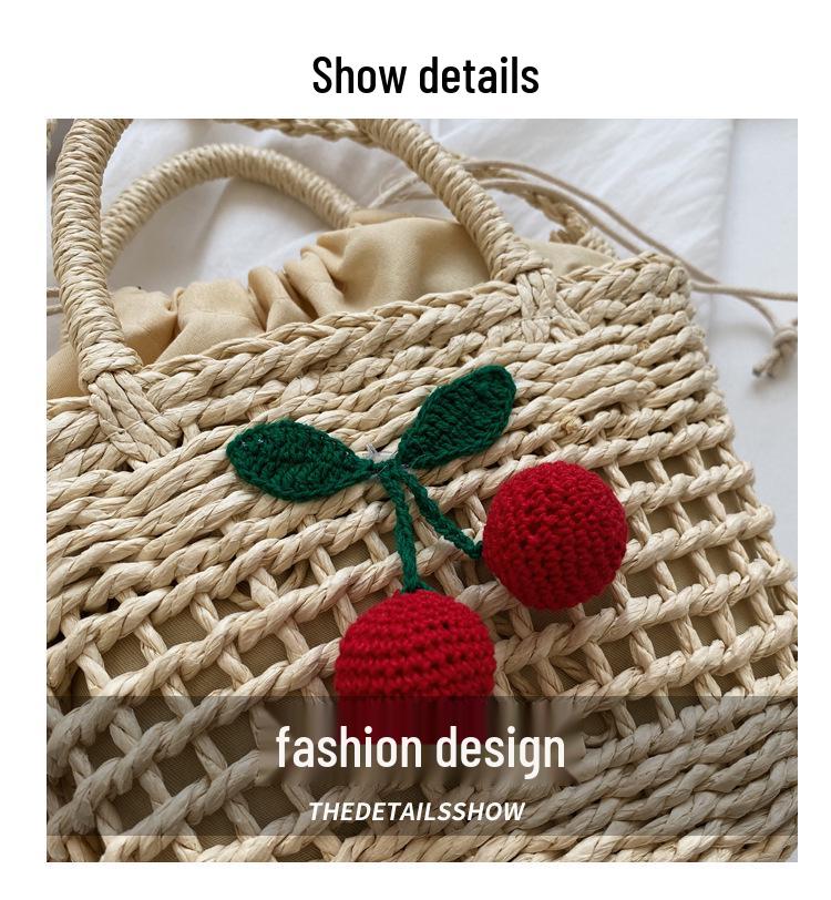 2024 Модная плетеная пляжная сумка кроссбоди из соломы ручной работы для женщин
