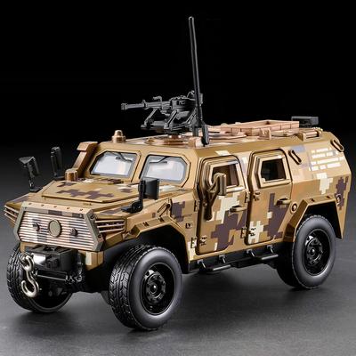 1:32 DongFeng M-Hero Дрон Запуск Игрушка Модель Машины Сплав Литье под Давлением Свет Музыка Дверь Открывается Бронированный Военный Внедорожник Детские Игрушки