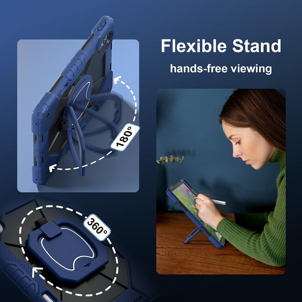 Для Huawei MatePad Air (2024) Чехол Силикон+ПК Подставка Чехол для планшета