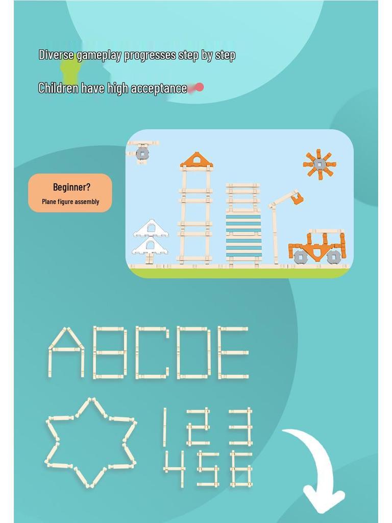 Архимед Конструктор Сделай Сам - Образовательный Набор из Сосны для Детского Сада