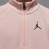 Jordan Sport Solid Color Stand Collar Half Zip Casual Quick Dry Long Sleeve T-Shirt Men Tops Legendary-Pink FB7564-622