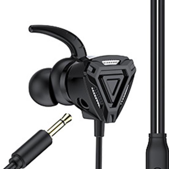 Gaming Earphone In-ear E-sports Game Wired HiFi Sound Music Headphone with Microphone