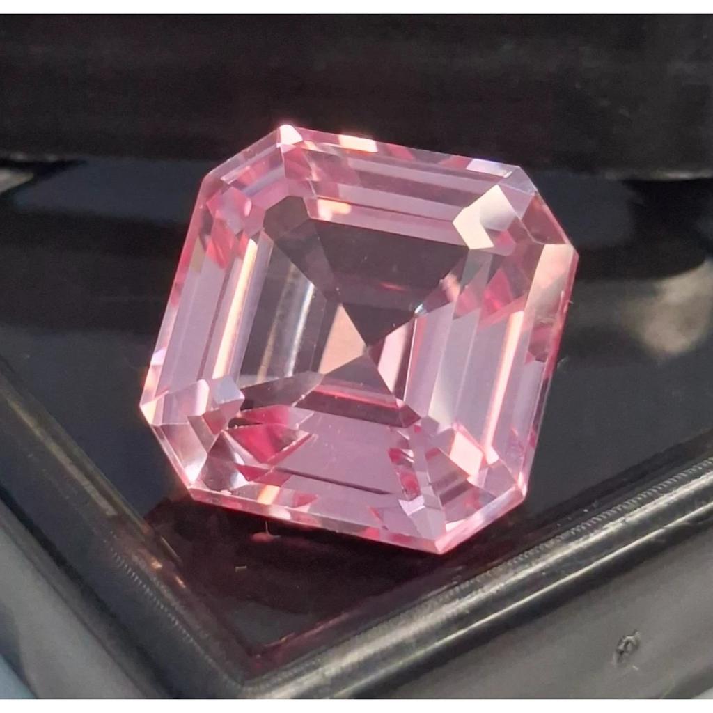 Asscher Cut Natural Pink Morganite 11-13 Ct Beautiful Certified Loose Gemstone