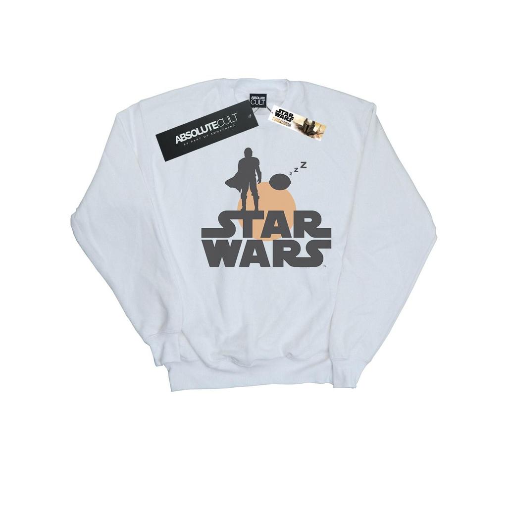 Star Wars Mens The Mandalorian Mando And The Child Silhouette Sweatshirt