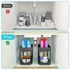 1 Set of Under Sink Organizers, 2-tier Sliding Cabinet Basket Organizer Drawers,under Sink Organizers and Storage Bathroom Kitchen Cabinet Organizers,