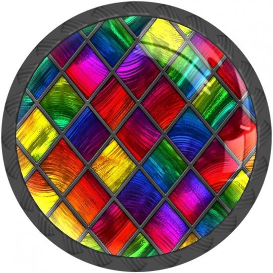 4 шт. в упаковке ручки для шкафов из цветного стекла с бабочкой, круглые ручки для ящиков из хрусталя, ручки для комодов, ящиков, ванной, кухонных шкафов, гардеробов