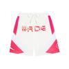 Wade Series Contrast 3D Letter Print Sports Casual Shorts Men Bottoms White AAPS137-1