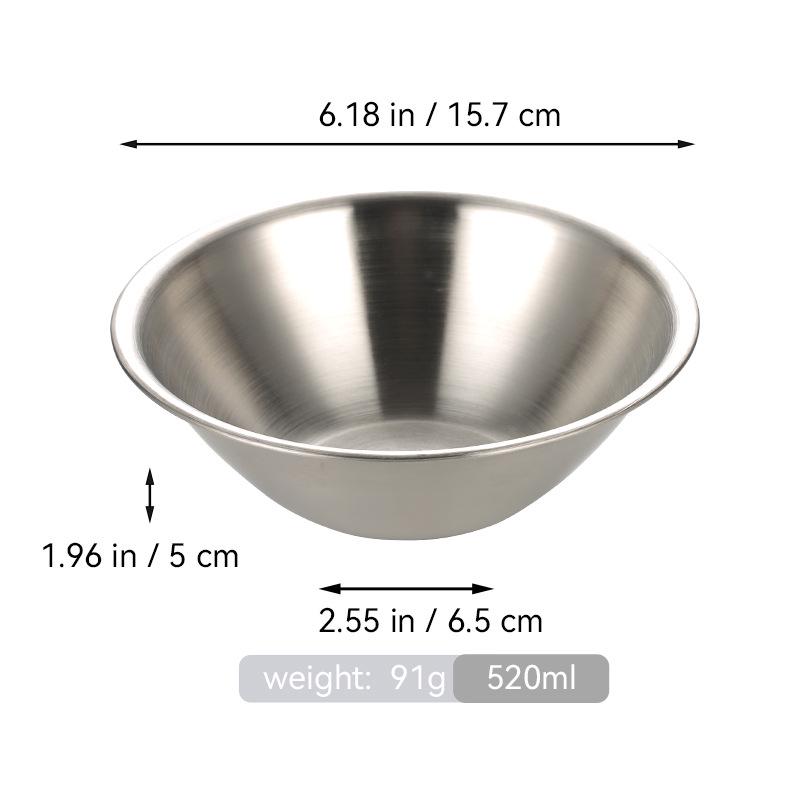 Салатник из нержавеющей стали корейской V-образной формы золотого цвета - однослойный, с закатанным краем, миска для хот-пота, приправ или закусок для ресторанов.