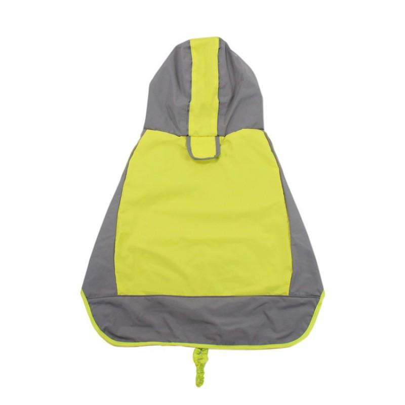 Dog Raincoat Outdoor Color Block Reflective Waterproof Pet Jacket All