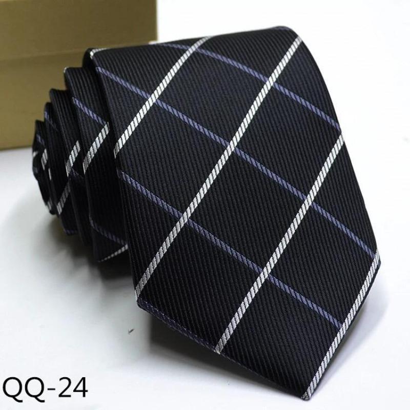 Мужское Платье Деловой Повседневный Профессиональный Жених Свадьба Лучший Муж С Полосатым Жаккардом Изысканный Джентльмен Мужской Премиальный Галстук