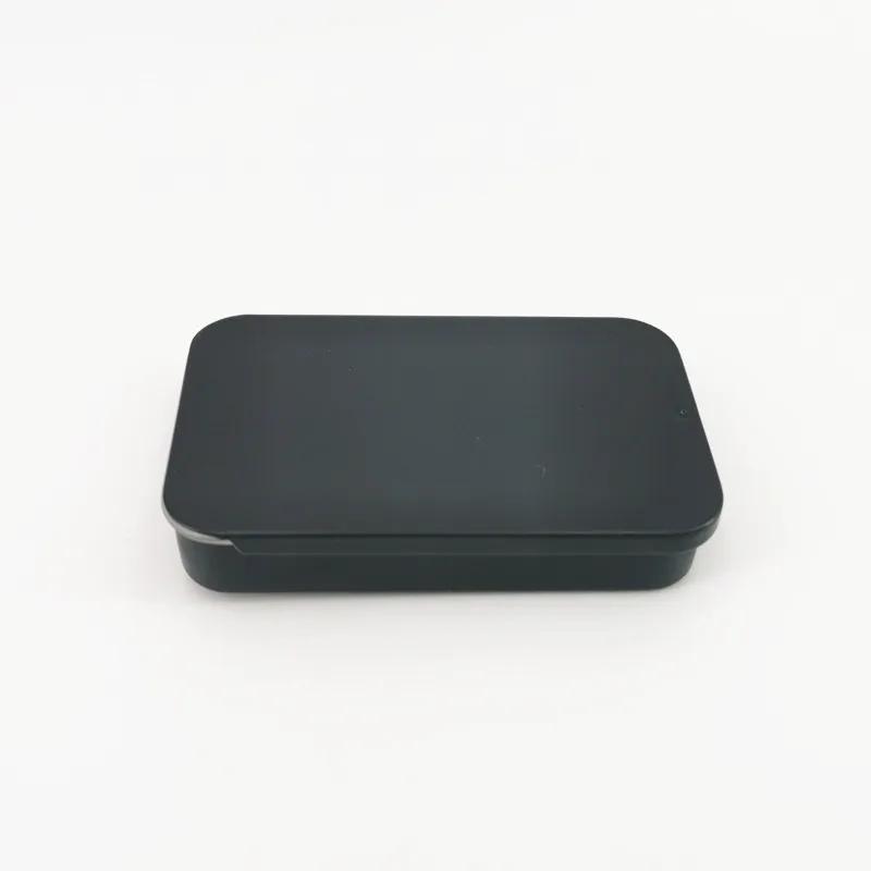 1pc Multi Size Mini Iron Box Slide Rectangular Empty Tins Storage Box Wedding Jewelry Pill Cases Portable Tin Boxes Container