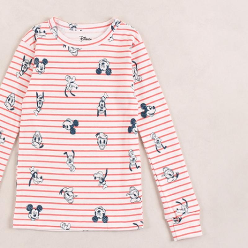 Детское нижнее белье Daiso Disney Mickey Mouse Stripe Top M