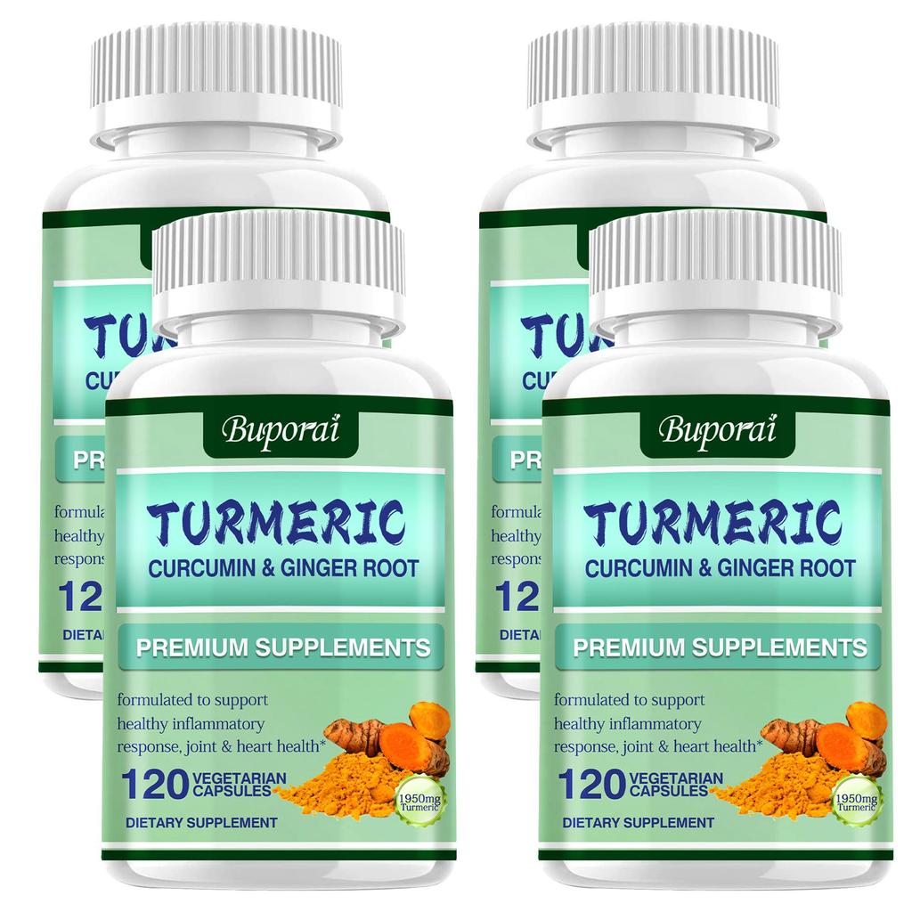 Buporai - Curcumin and Ginger Root Capsules - Joint Health