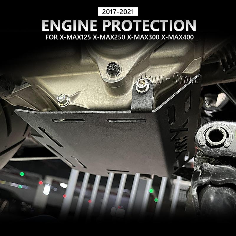 XMAX Для Yamaha X-MAX 300 250 125 400 Xmax300 2017 2019 2020 Мотоцикл Защитная плита картера двигателя Защитная крышка рамы двигателя Защита