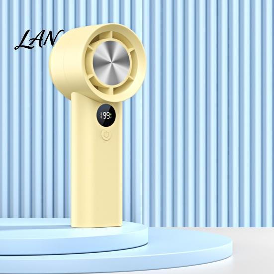 USB-перезаряжаемый вентилятор, ручной мини-вентилятор, портативное охлаждение с зарядкой, тихий бесщеточный двигатель, мощный поток воздуха для стола, улицы и использования в дороге