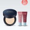 [НАБОР] 1 Бархатный стойкий пудра-компакт Мини + 2 Помады Chic Glow Мини