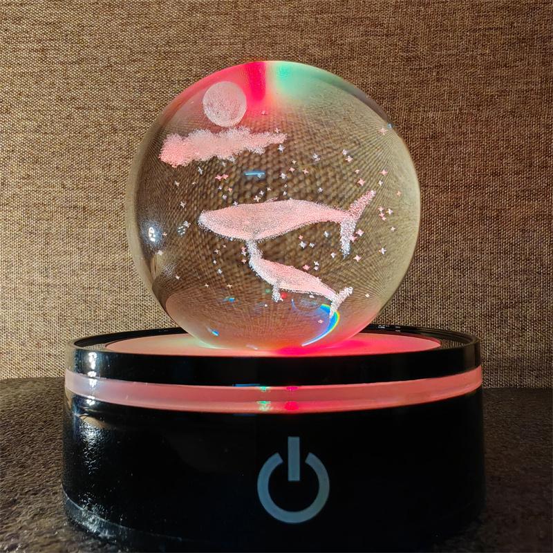 Солнечная система 3d хрустальный шар Хрустальный глобус Лазерная резка Хрустальный шар с шаровой подставкой Декоративные сферы планет Галактика Подарок на день рождения Украшения